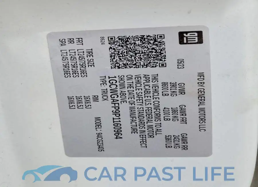1GCWGAFP9P1160964# 13
