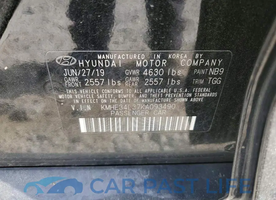 KMHE34L37KA093490# 12