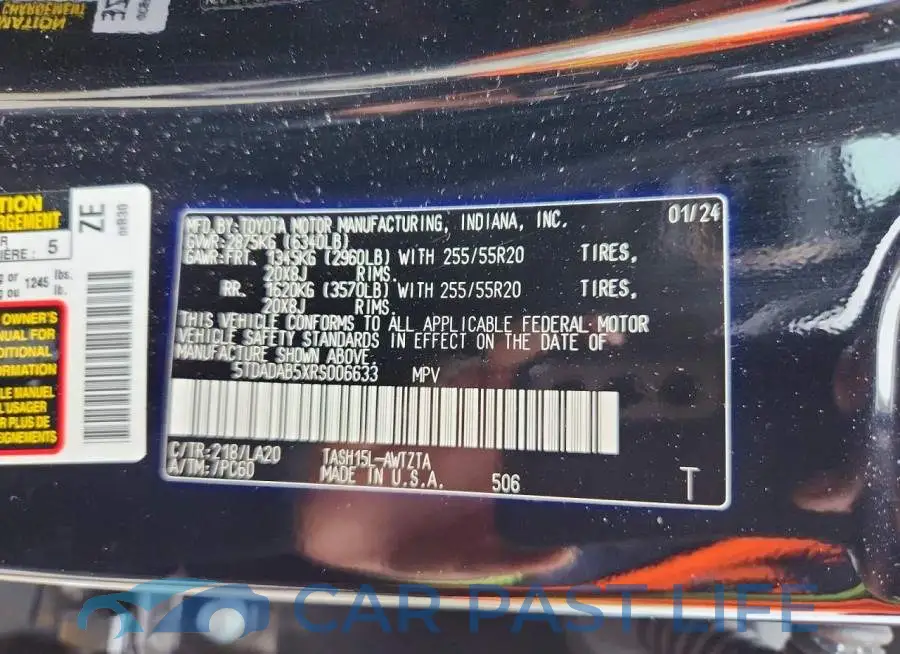 5TDADAB5XRS006633# 13
