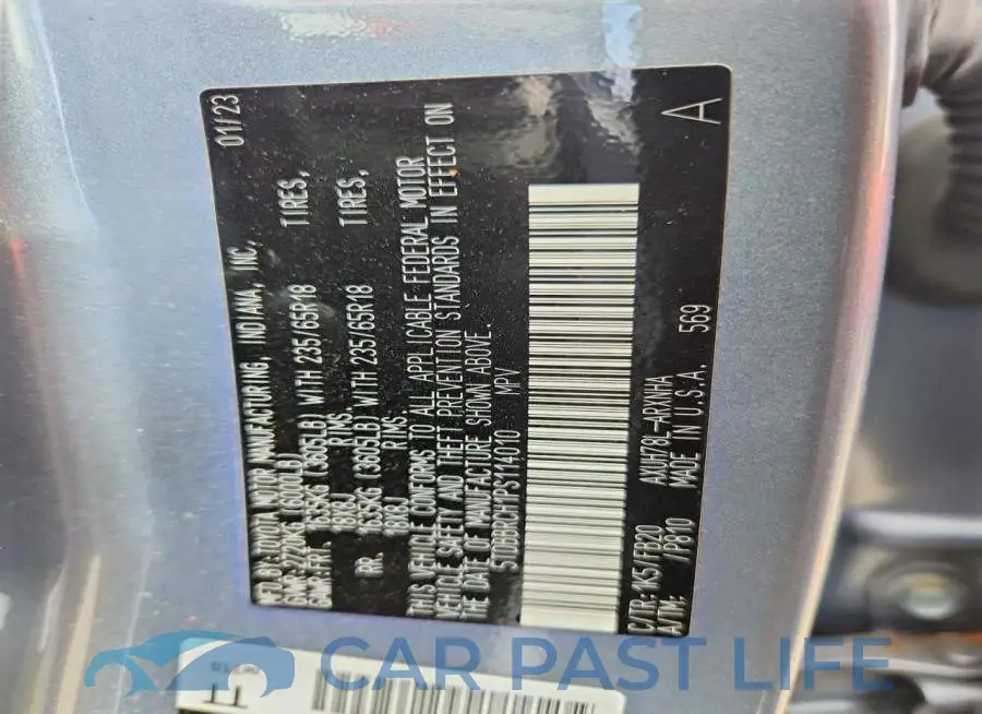 5TDBBRCH1PS114010# 12