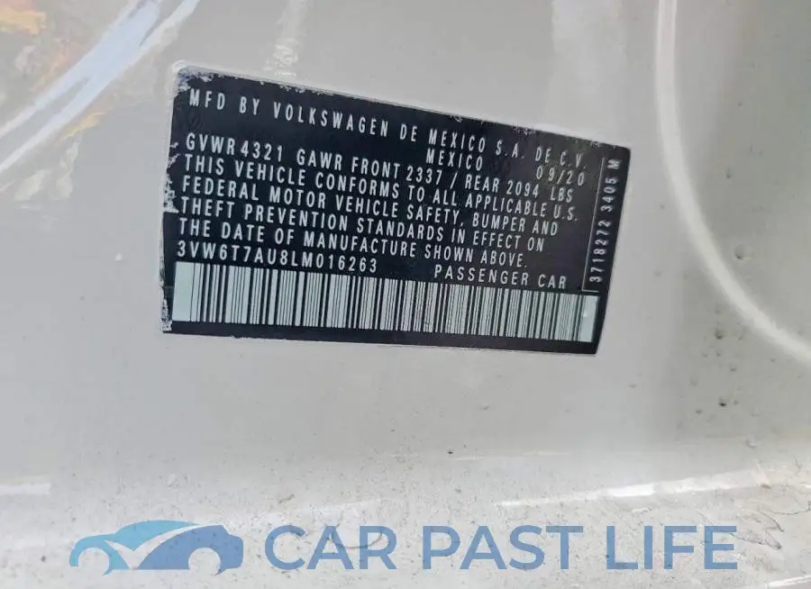 3VW6T7AU8LM016263# 12