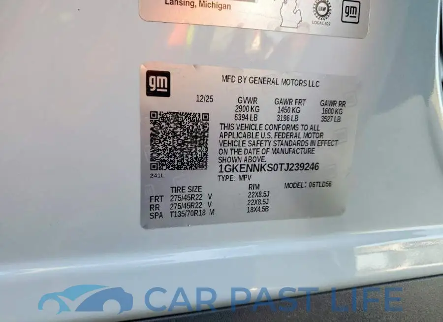 1GKENNKS0TJ239246# 13