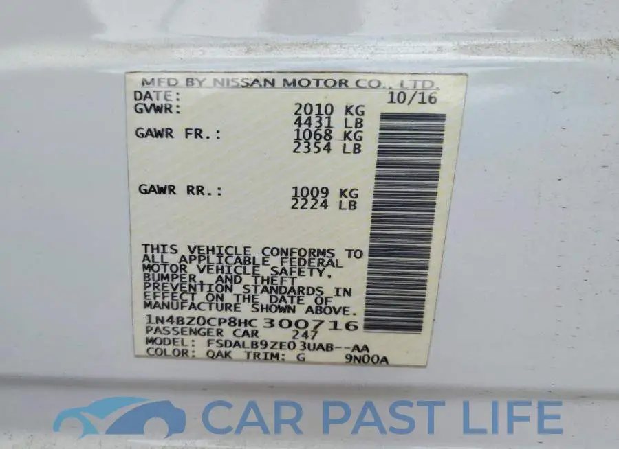 1N4BZ0CP8HC300716# 13