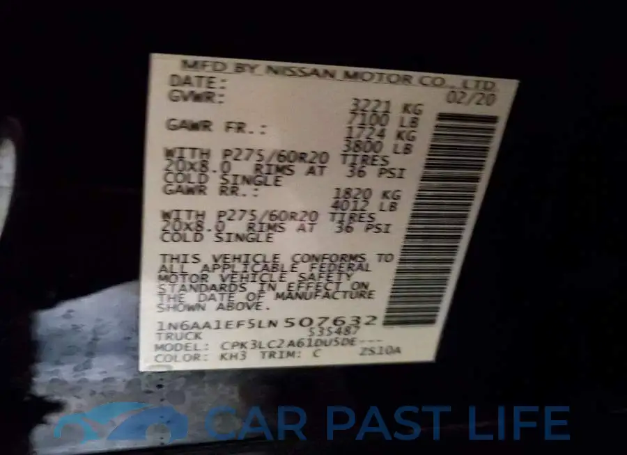 1N6AA1EF5LN507632# 12