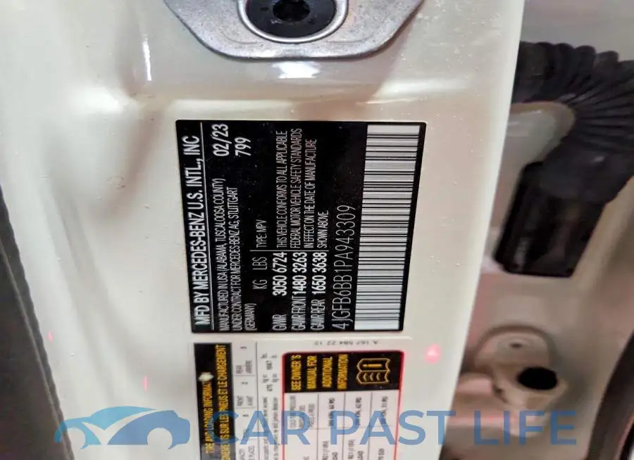 4JGFB6BB1PA943309# 13