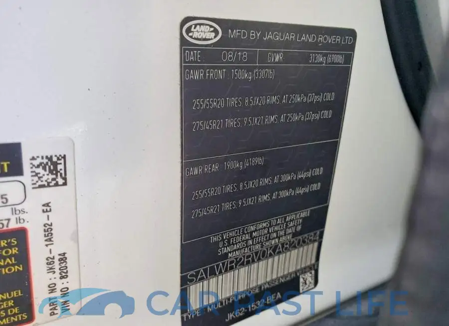 SALWR2RV0KA820384# 13