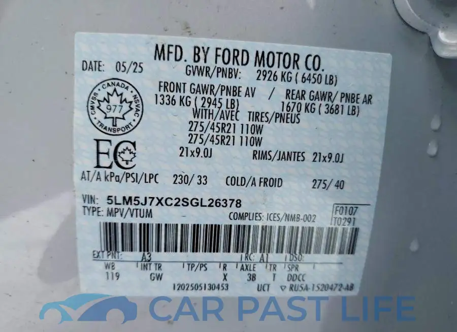 5LM5J7XC2SGL26378# 14