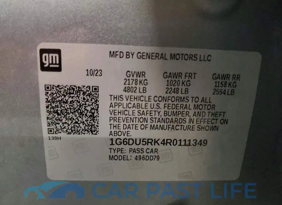 1G6DU5RK4R0111349# 12