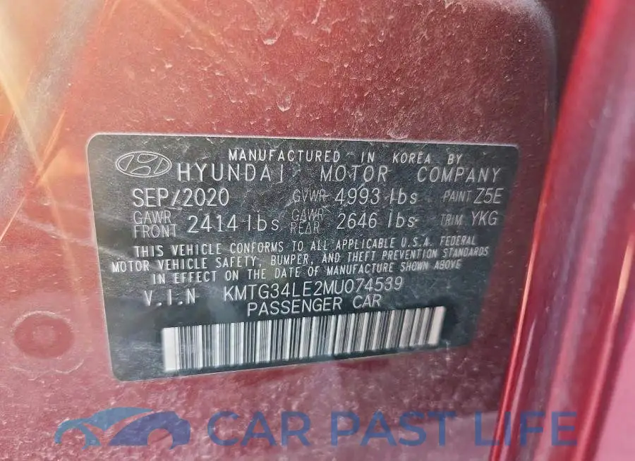 KMTG34LE2MU074539# 12