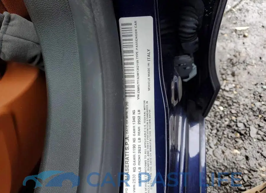 ZAM57YTA3M1362159# 12