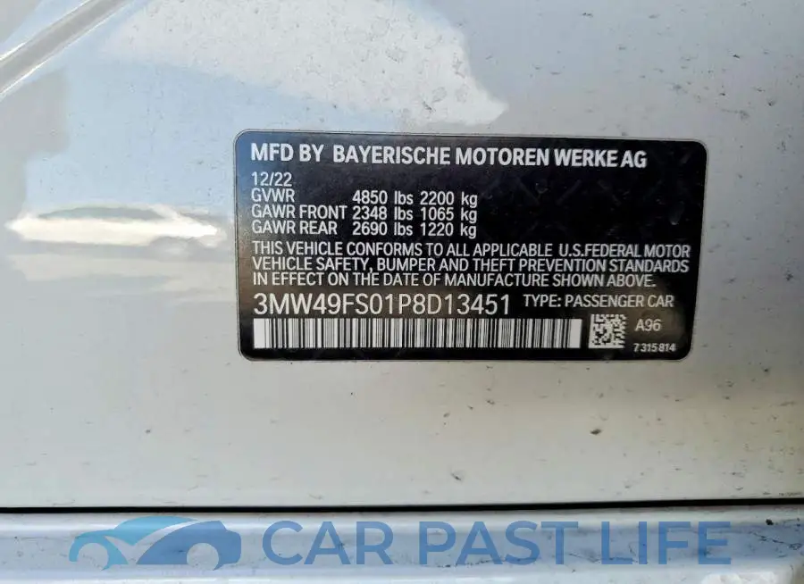3MW49FS01P8D13451# 12