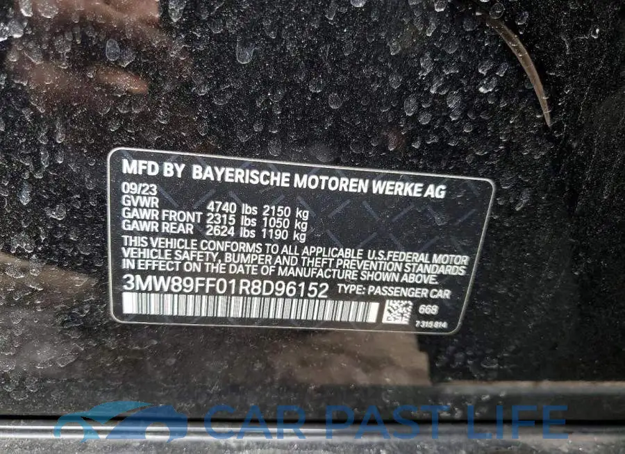 3MW89FF01R8D96152# 12