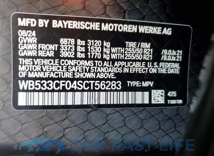 WB533CF04SCT56283# 12