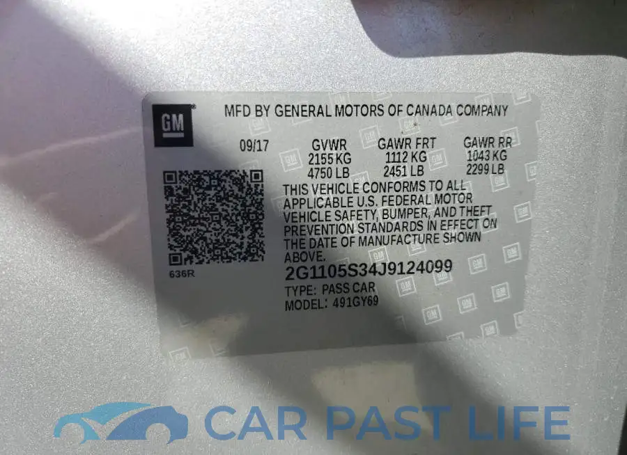 2G1105S34J9124099# 12