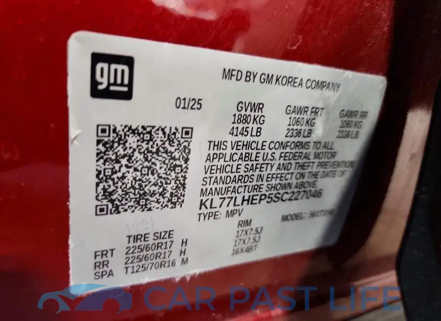 KL77LHEP5SC227046# 12