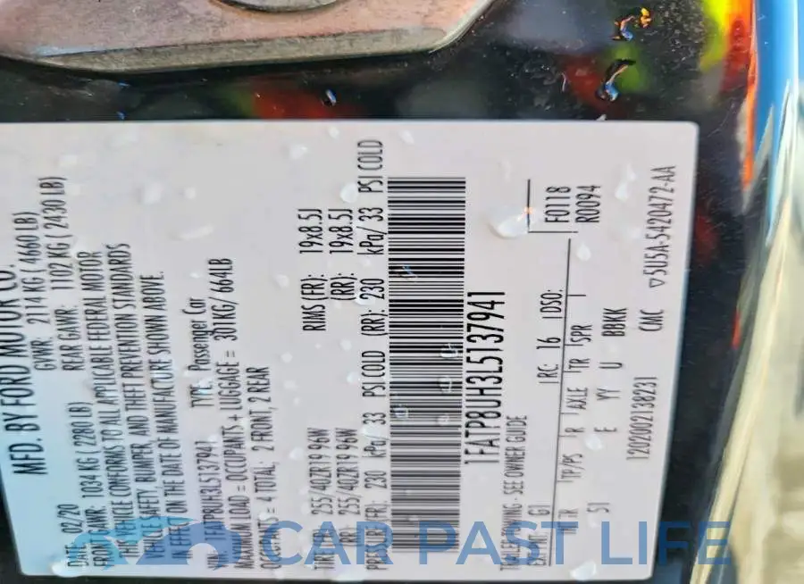 1FATP8UH3L5137941# 12