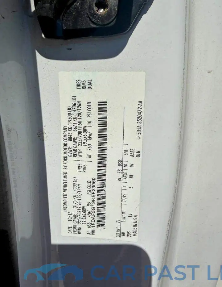 1FDAF5GT9HEF23060# 10