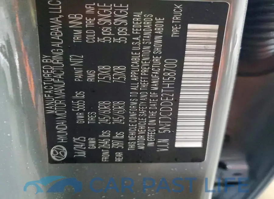 5NTJCDDE2TH158700# 13