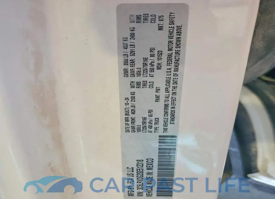 3C6LRVDG2SE512318# 13