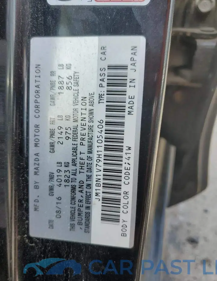 JM1BN1V79H1105406# 12