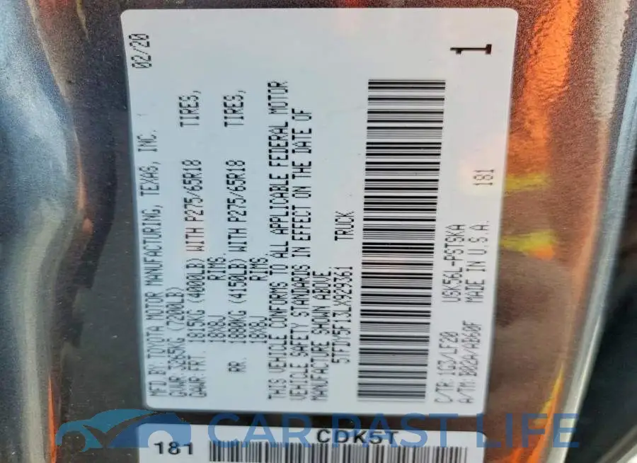 5TFDY5F13LX929361# 13