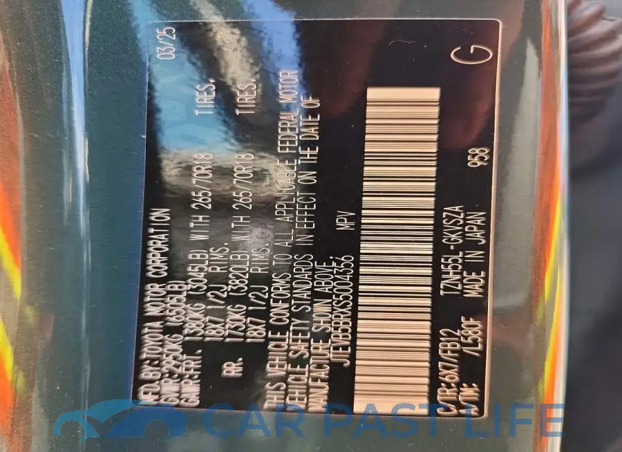 JTEVB5BRXS5004356# 14