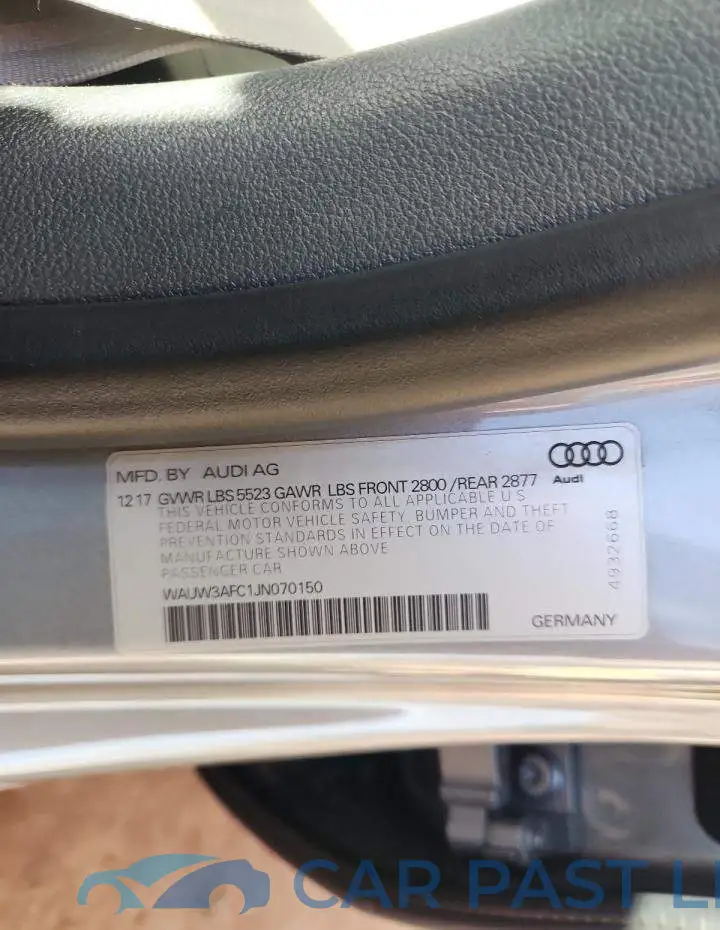 WAUW3AFC1JN070150# 12