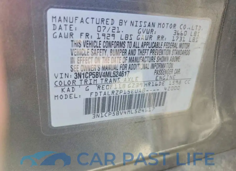 3N1CP5BV4ML524617# 12