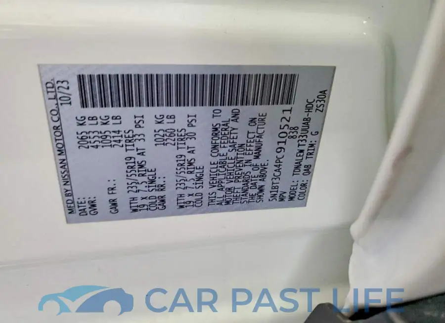 5N1BT3CA4PC910521# 13