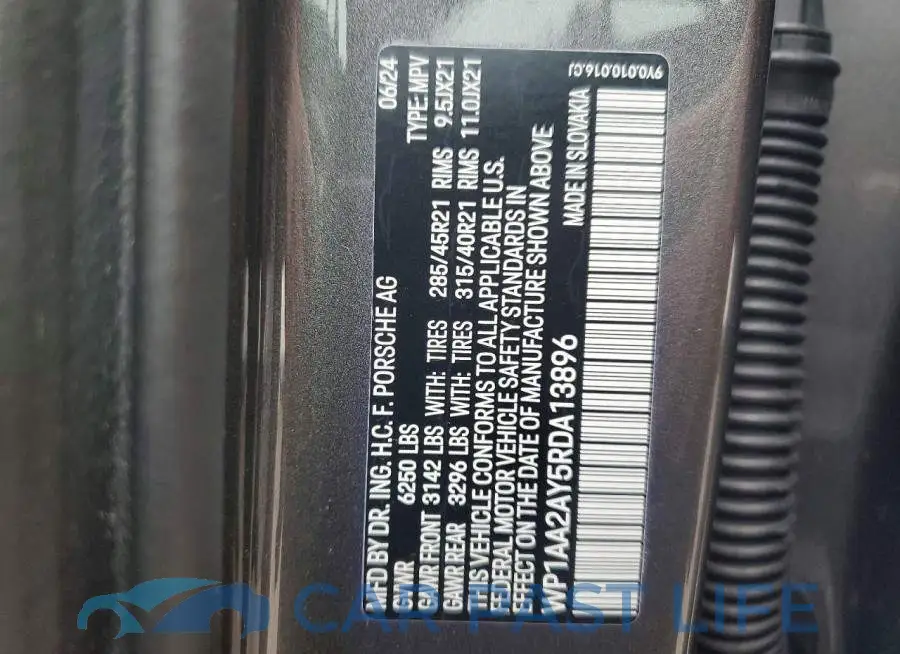 WP1AA2AY5RDA13896# 13