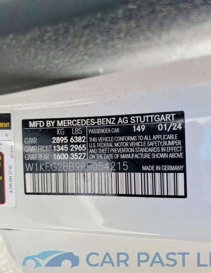 W1KEG2BB9RF054215# 12