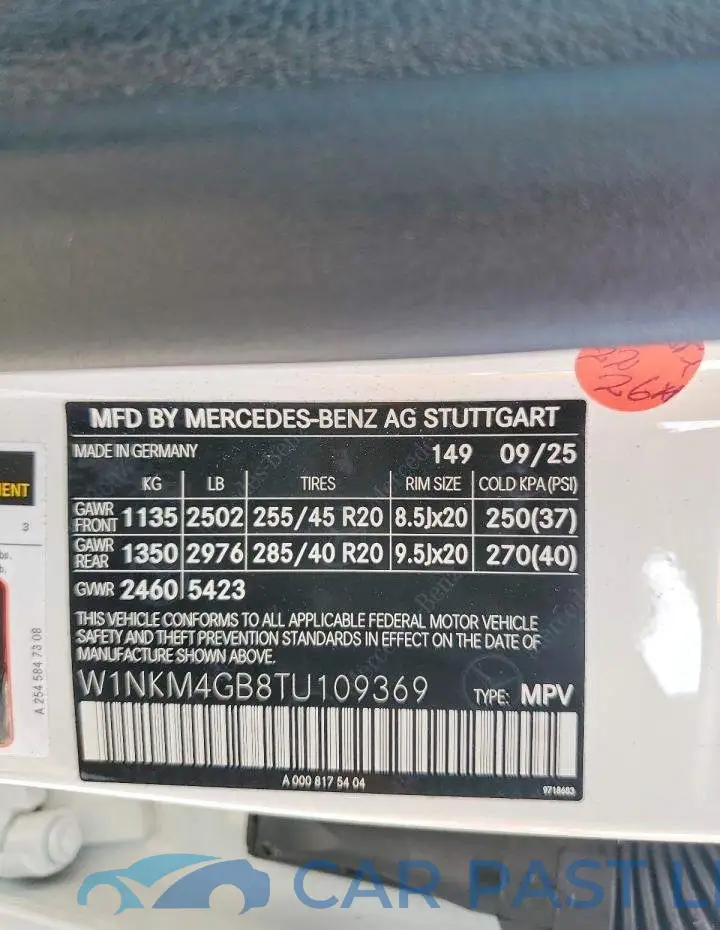 W1NKM4GB8TU109369# 13
