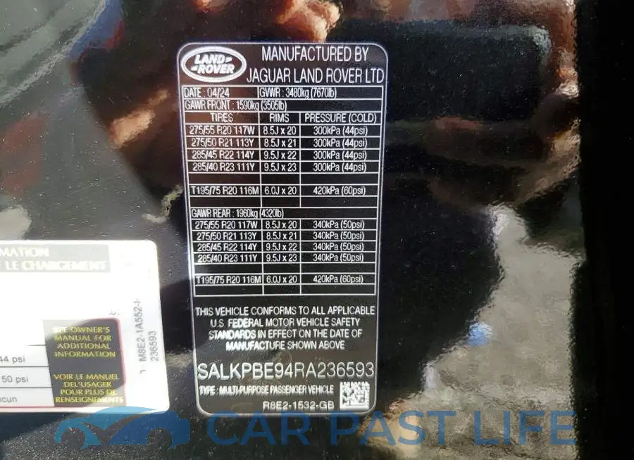 SALKPBE94RA236593# 13