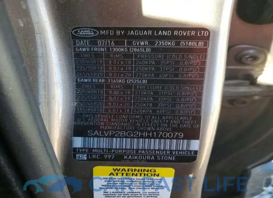 SALVP2BG2HH170079# 14