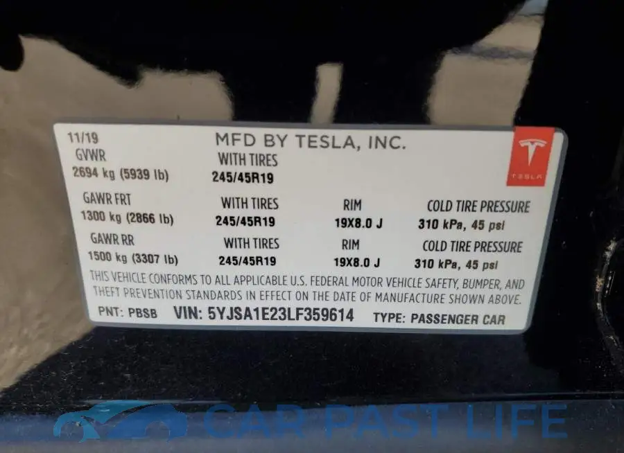 5YJSA1E23LF359614# 12