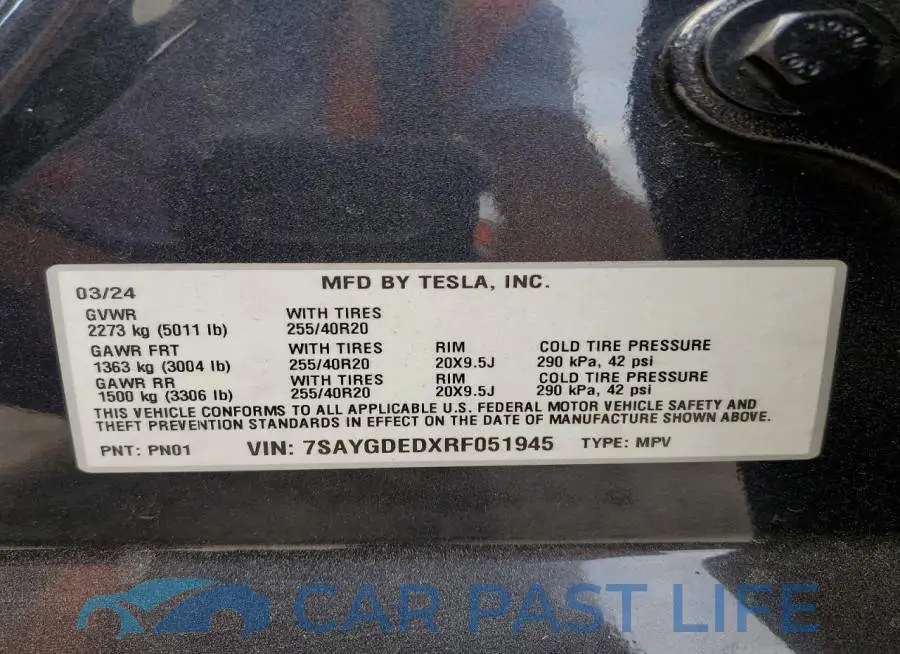 7SAYGDEDXRF051945# 13