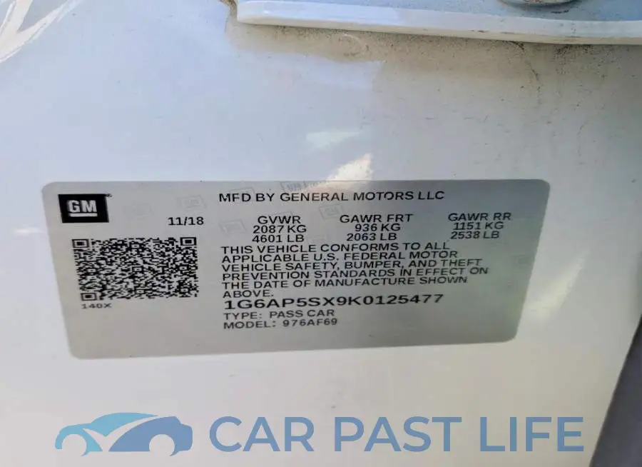 1G6AP5SX9K0125477# 12