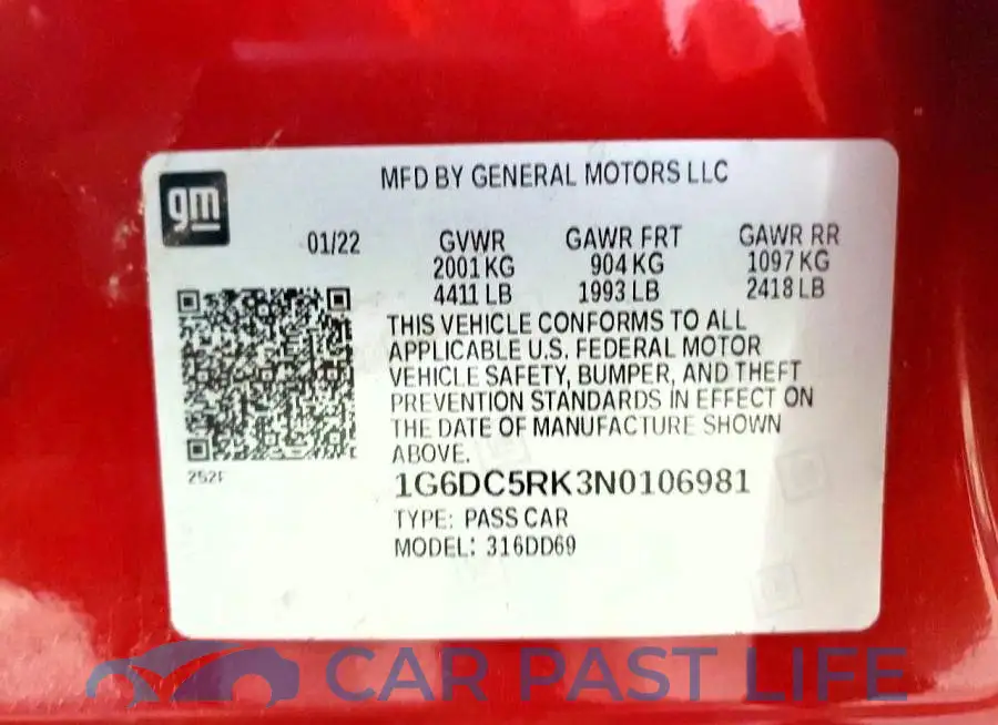 1G6DC5RK3N0106981# 13