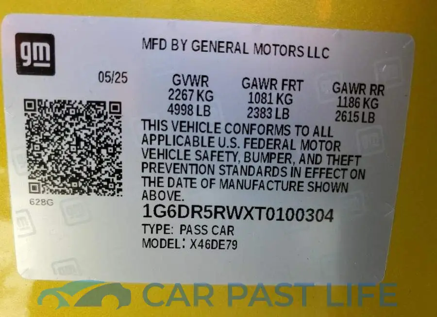 1G6DR5RWXT0100304# 13