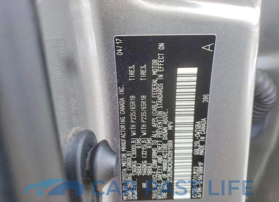 2T2BZMCA2HC091988# 13