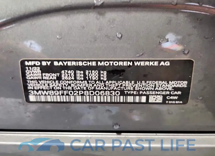 3MW89FF02P8D06830# 13