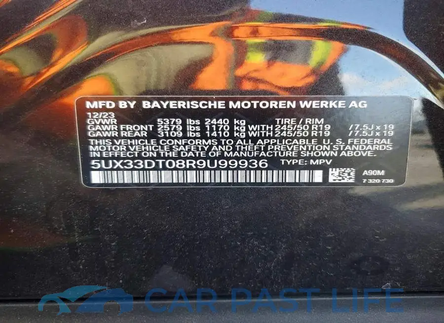5UX33DT08R9U99936# 13
