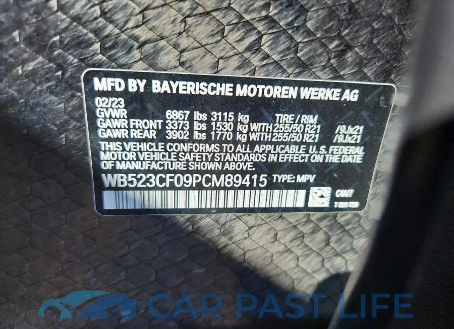 WB523CF09PCM89415# 13