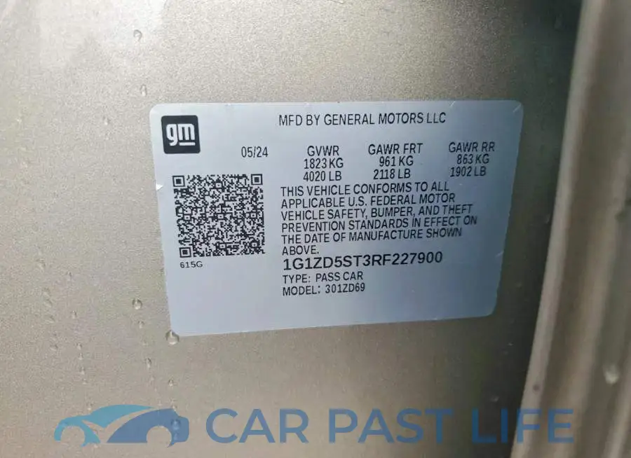 1G1ZD5ST3RF227900# 12
