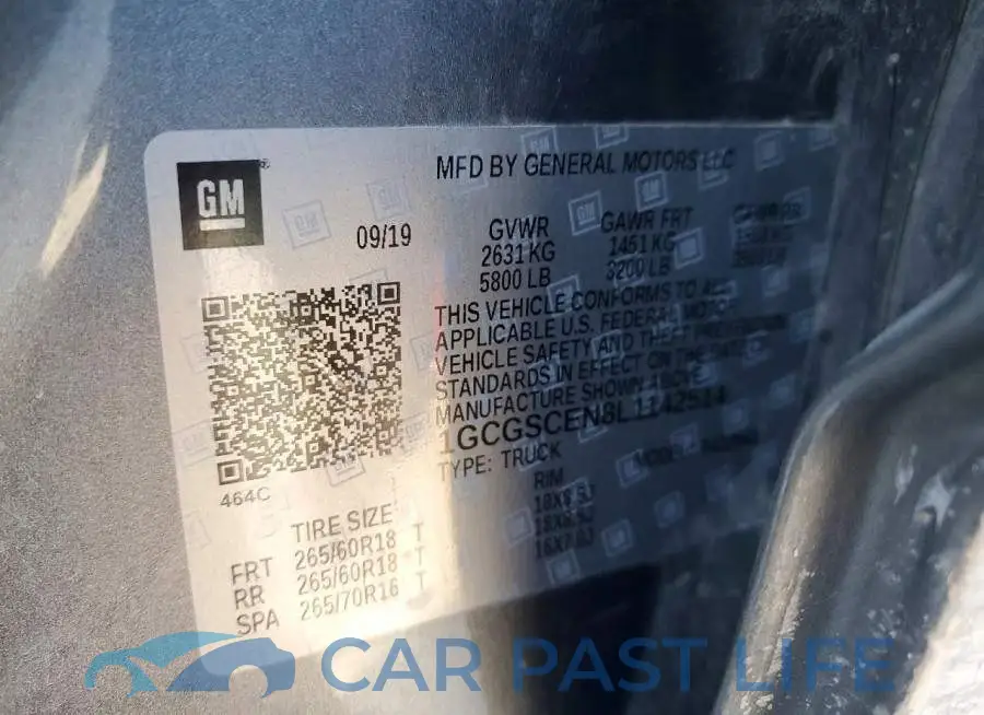 1GCGSCEN8L1142514# 12
