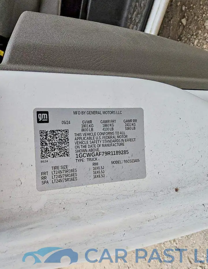 1GCWGAF79R1189285# 12