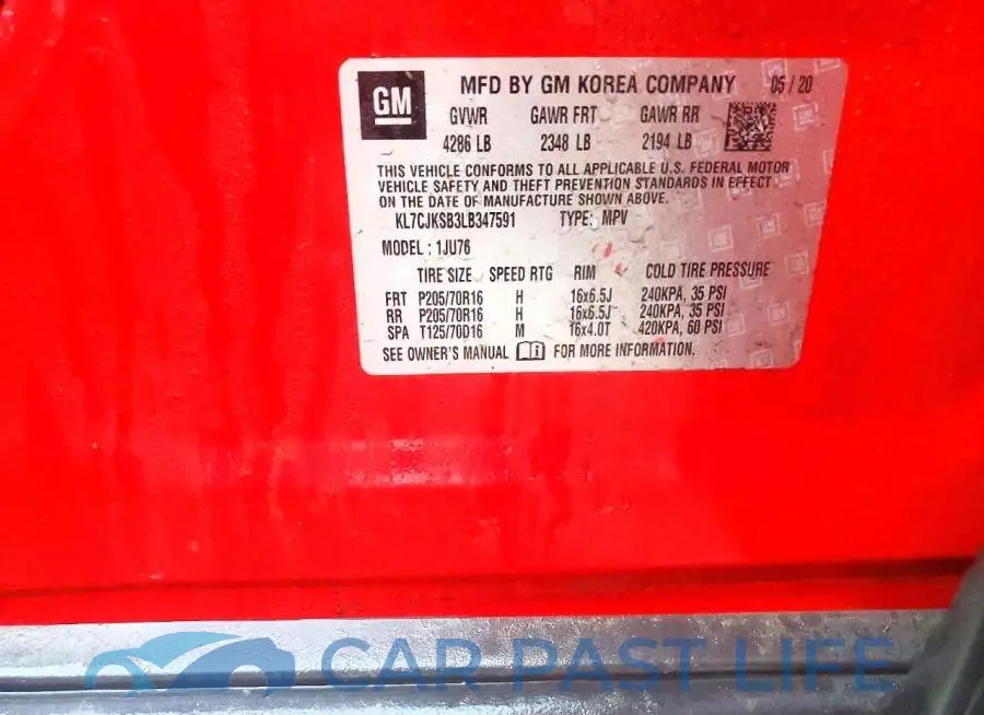 KL7CJKSB3LB347591# 13