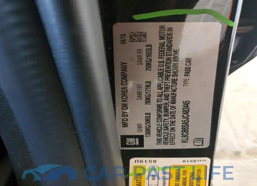 KL8CB6SA5JC483445# 12