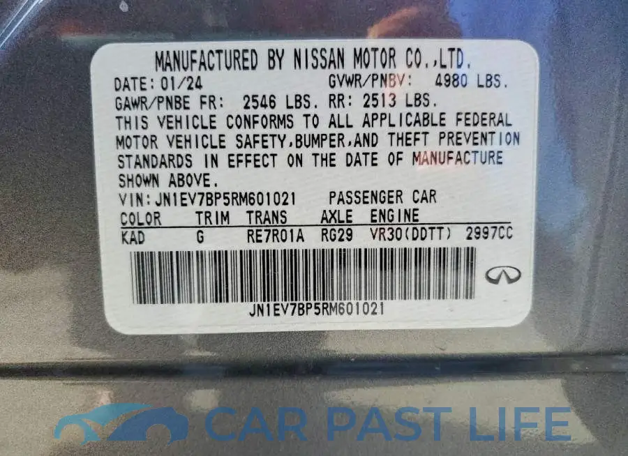 JN1EV7BP5RM601021# 12