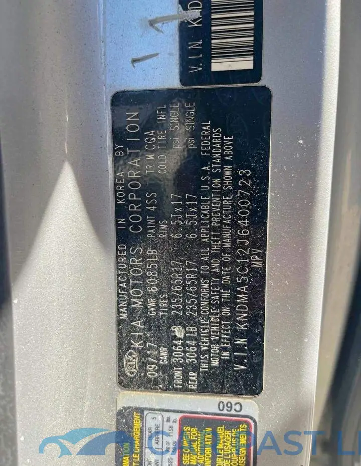 KNDMA5C12J6400723# 10